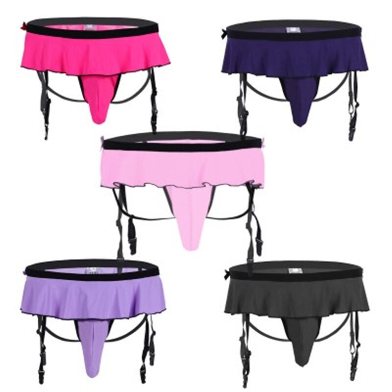 Jual PREORDER Pria Sissy Lingerie Bikini Pakaian Ruffle Gay Sissy