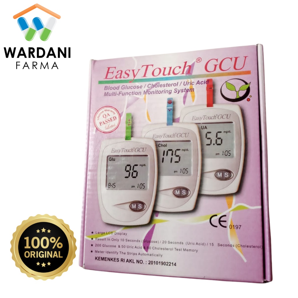 Jual Easy Touch Gcu In Alat Cek Gula Darah Kolesterol Dan Asam