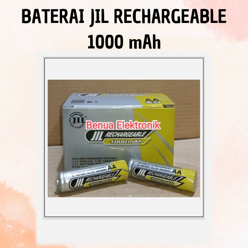 Jual Promo PER PCS Baterai A2 Cas JIL 1000mAh AA Ni Cd Rechargeable