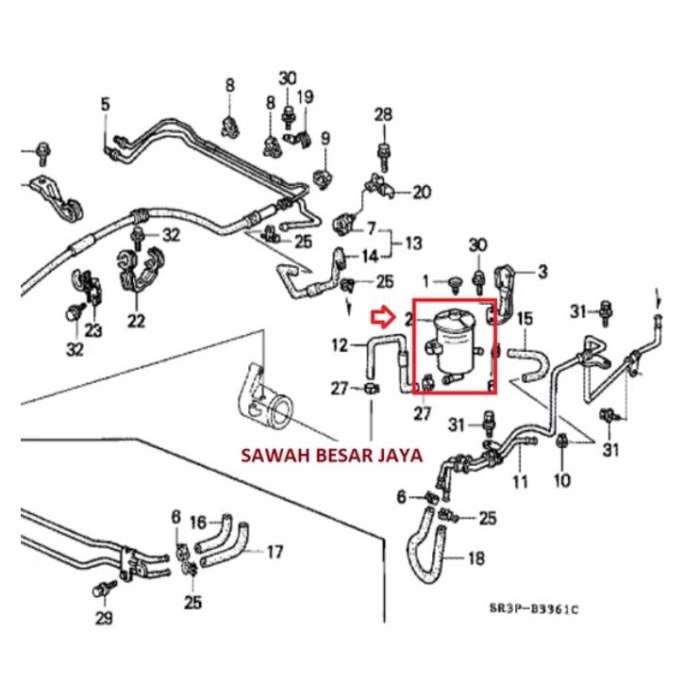 Jual Tabung Botol Tangki Oli Power Steering Civic Genio Estilo SR3 SR4