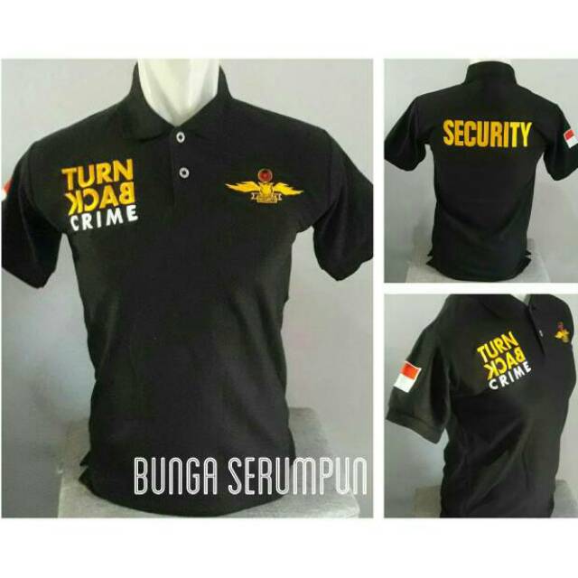 Jual Kaos Security Turn Back Crime Kaos Tbc Security Kaos Kerah Tbc