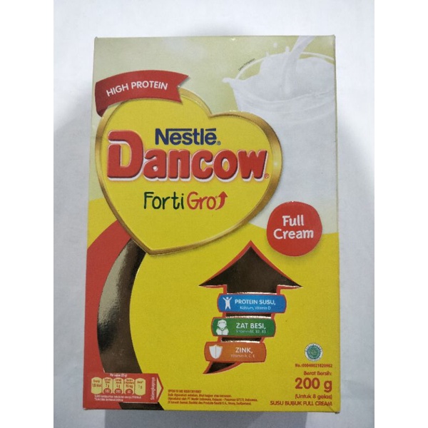 Jual Dancow FortiGro Rasa Cokelat Full Cream Instant 200gr 800gr