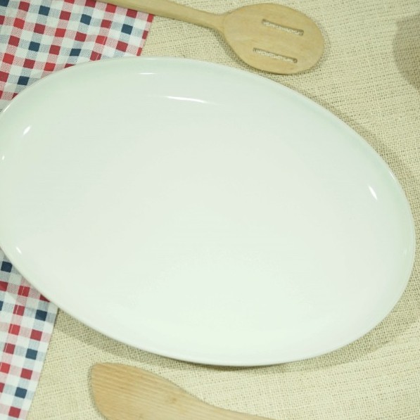 Jual Piring Oval Oval Platter Piring Porcelain Piring Lauk Piring