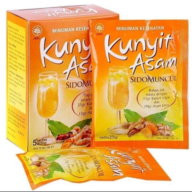 Jual Kunyit Asam Sidomuncul 5 Sachet Box Shopee Indonesia