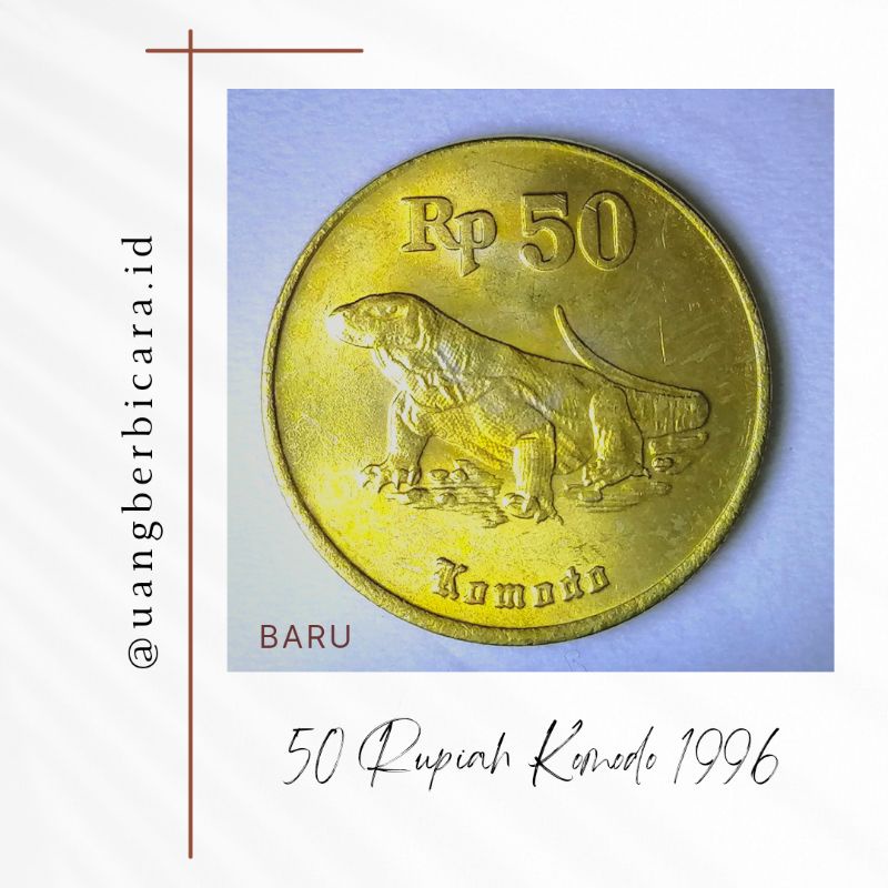 Jual Koin 50 Rupiah Komodo 1996 Baru Shopee Indonesia