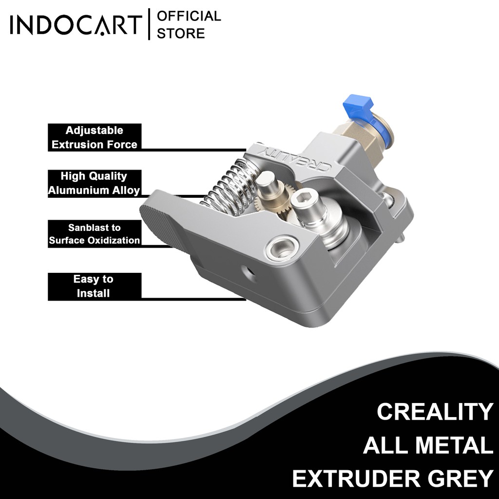 Jual INDOCART MK8 All Metal Extruder Kit 3D Printer Creality Grey