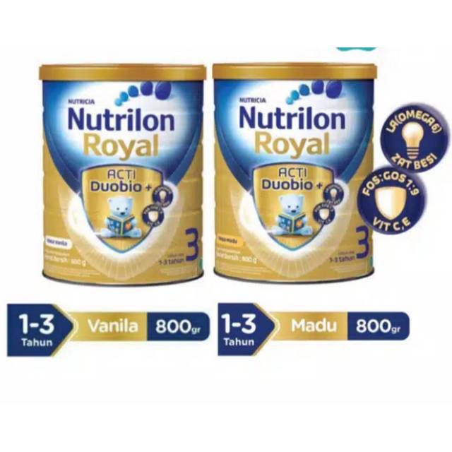 Jual Nutrilon Royal 3 Vanila Madu 800gr Shopee Indonesia