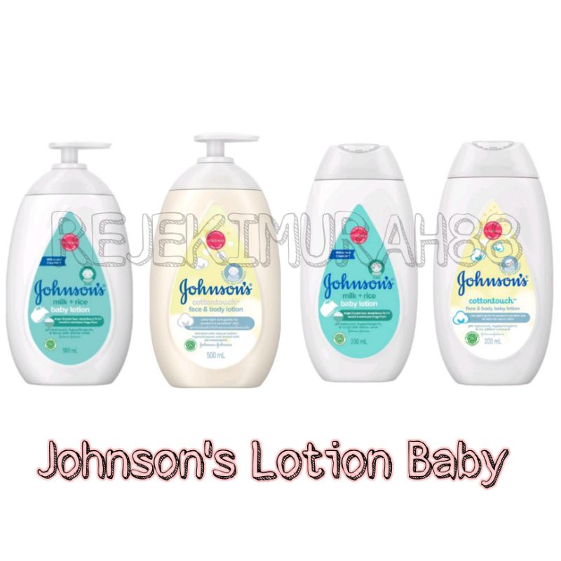 Jual Johnsons Baby Lotion Milk Rice Cotton Touch Ml Ml