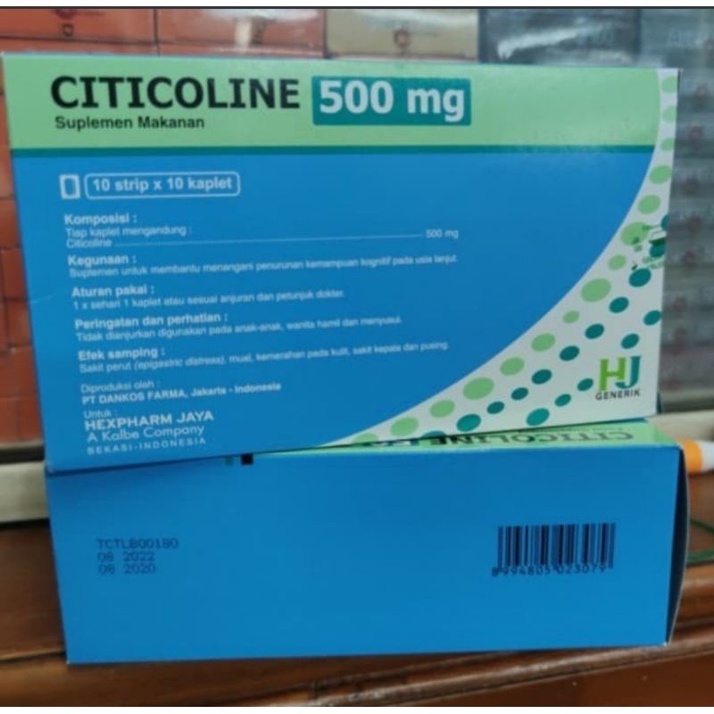 Jual Citicoline 500mg HJ Box Isi 100 Shopee Indonesia