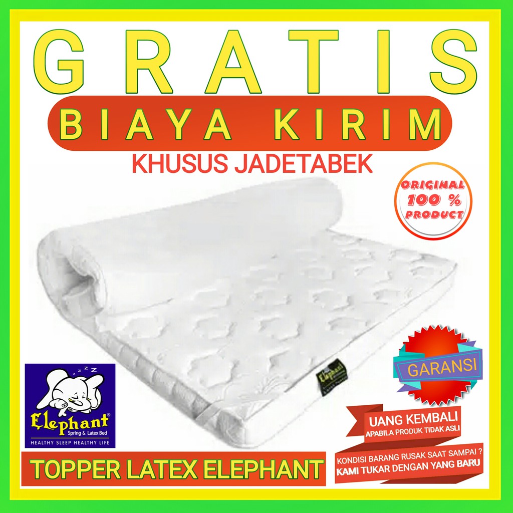 Jual Topper Elephant Latex X Cm Matres Matras Pelapis Kasur