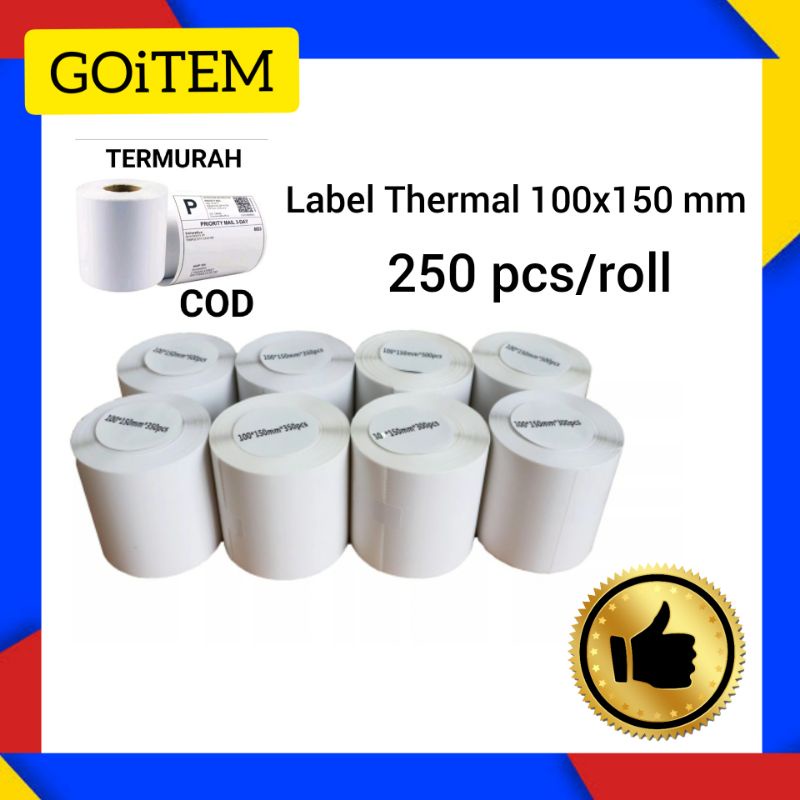 Jual Kertas Thermal Label Barcode X Mm Ukuran A Isi Pcs