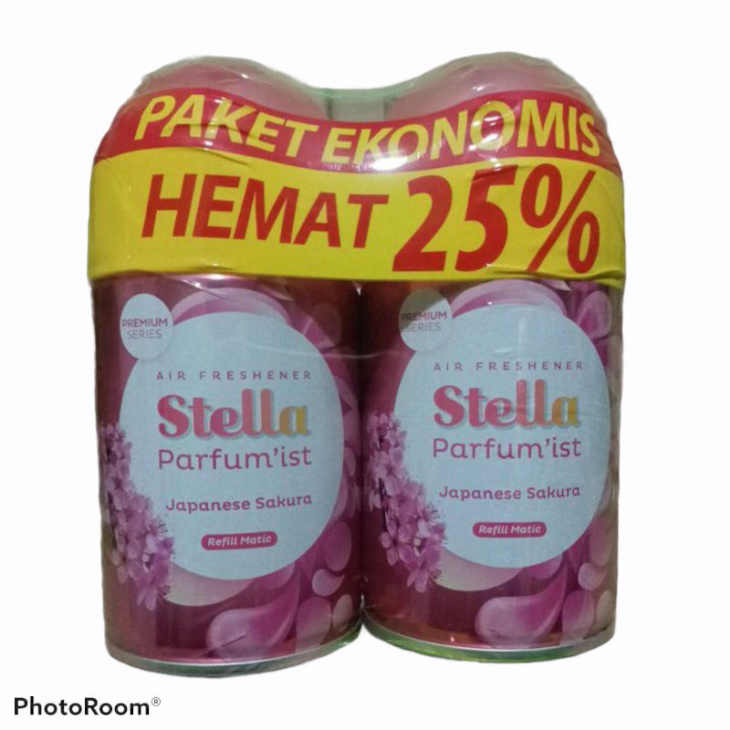 Jual STELLA REFFIL MATIC 2 X 225ML JAPANESE SAKURA PAKET EKONOMIS