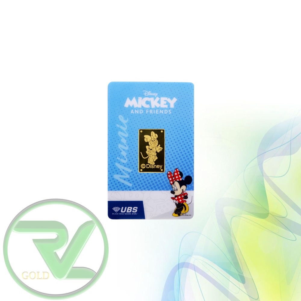 Jual Rvl Gold Logam Mulia Lm Ubs Disney Mickey Karakter Minnie Gr