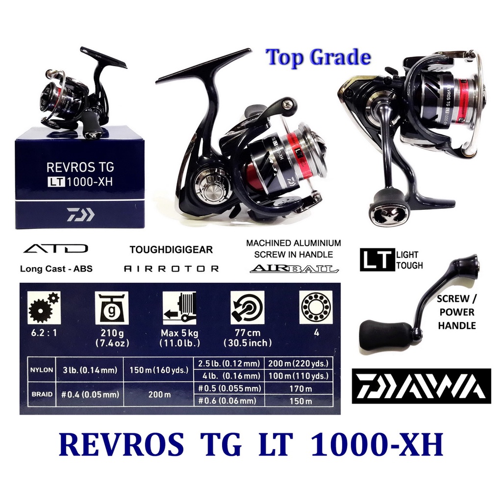 Jual Reel Daiwa REVROS TG LT Power Handle Shopee Indonesia