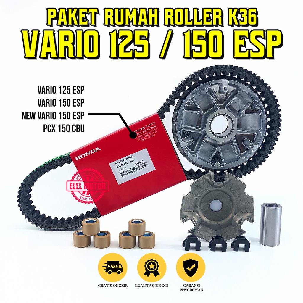 Jual Paket Vanbelt Vario Rumah Roller Assy Honda V Belt Vario