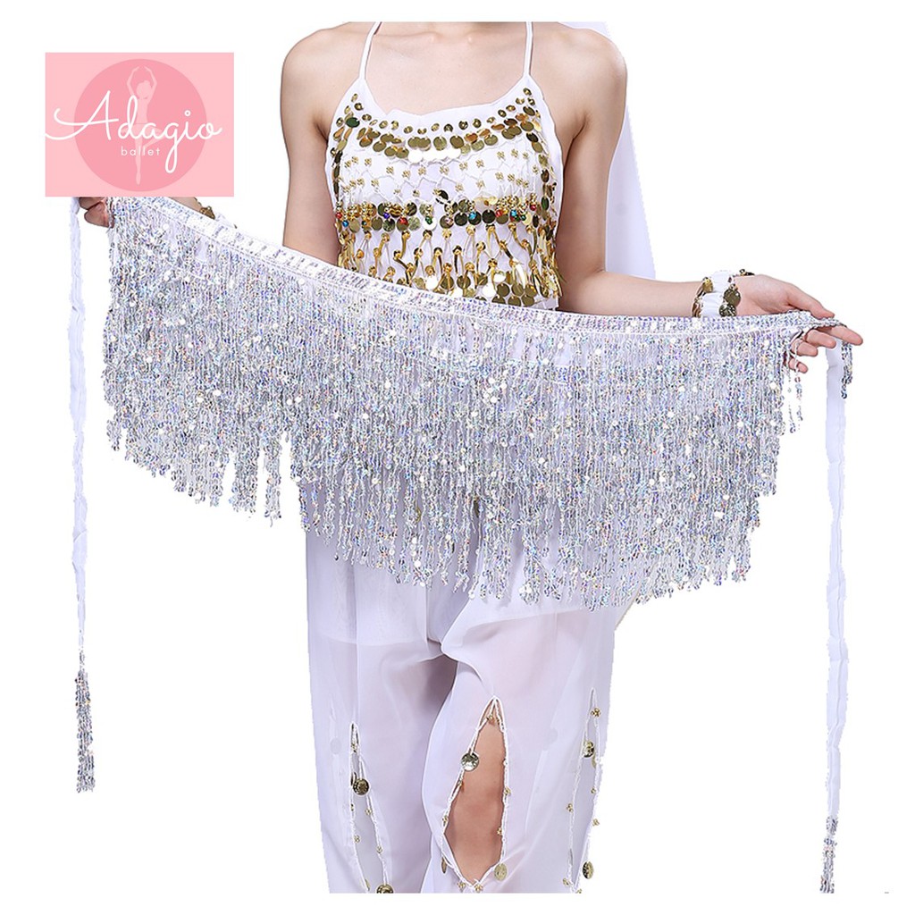 Jual BELLY DANCE HIP SCARF SABUK TARI PERUT SELENDANG ZUMBA SEQUIN