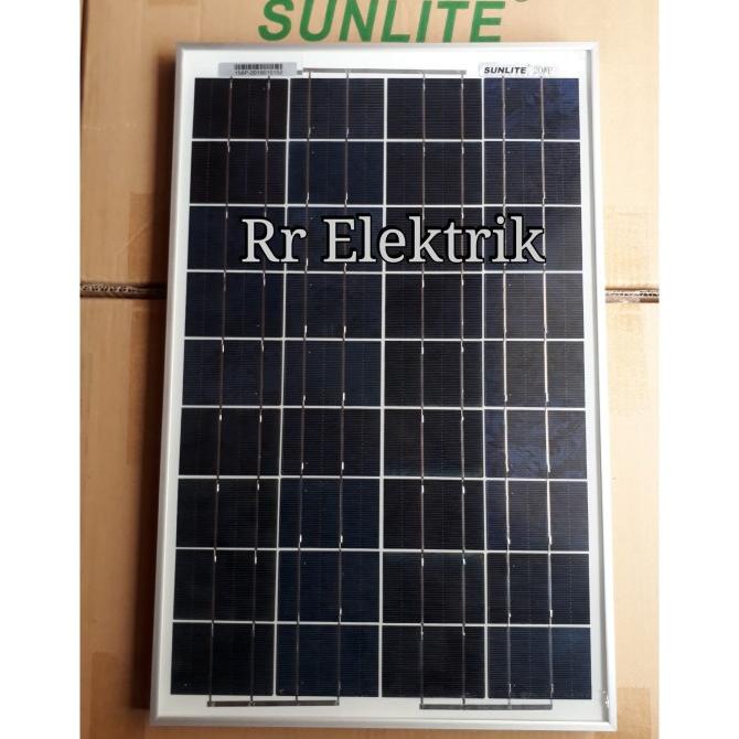 Jual HARGA PROMO Solar Panel Panel Surya Solar Cell Sunlite 20wp