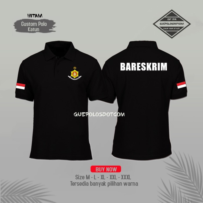 Jual Poloshirt Kaos Polo Police Bareskrim Indonesia Terbaru Baju