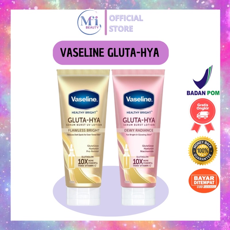 Jual Mfi Vaseline Gluta Hya Serum Burst Uv Body Lotion Ml Ml