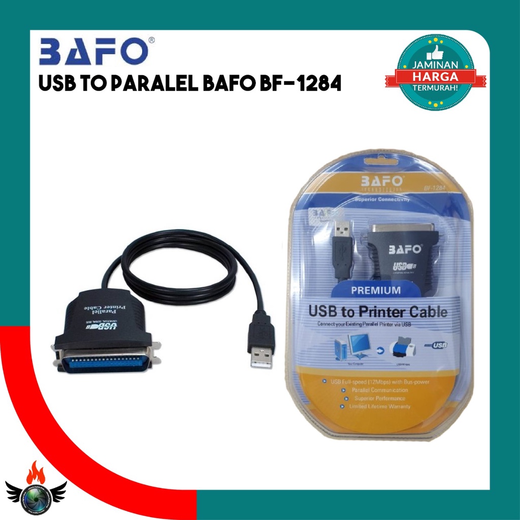 Jual Usb To Paralel Bafo Bf Kabel Usb Printer Paralel Shopee