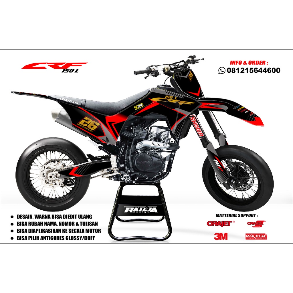 Jual Decal Sticker Crf L Dekal Stiker Fullbody