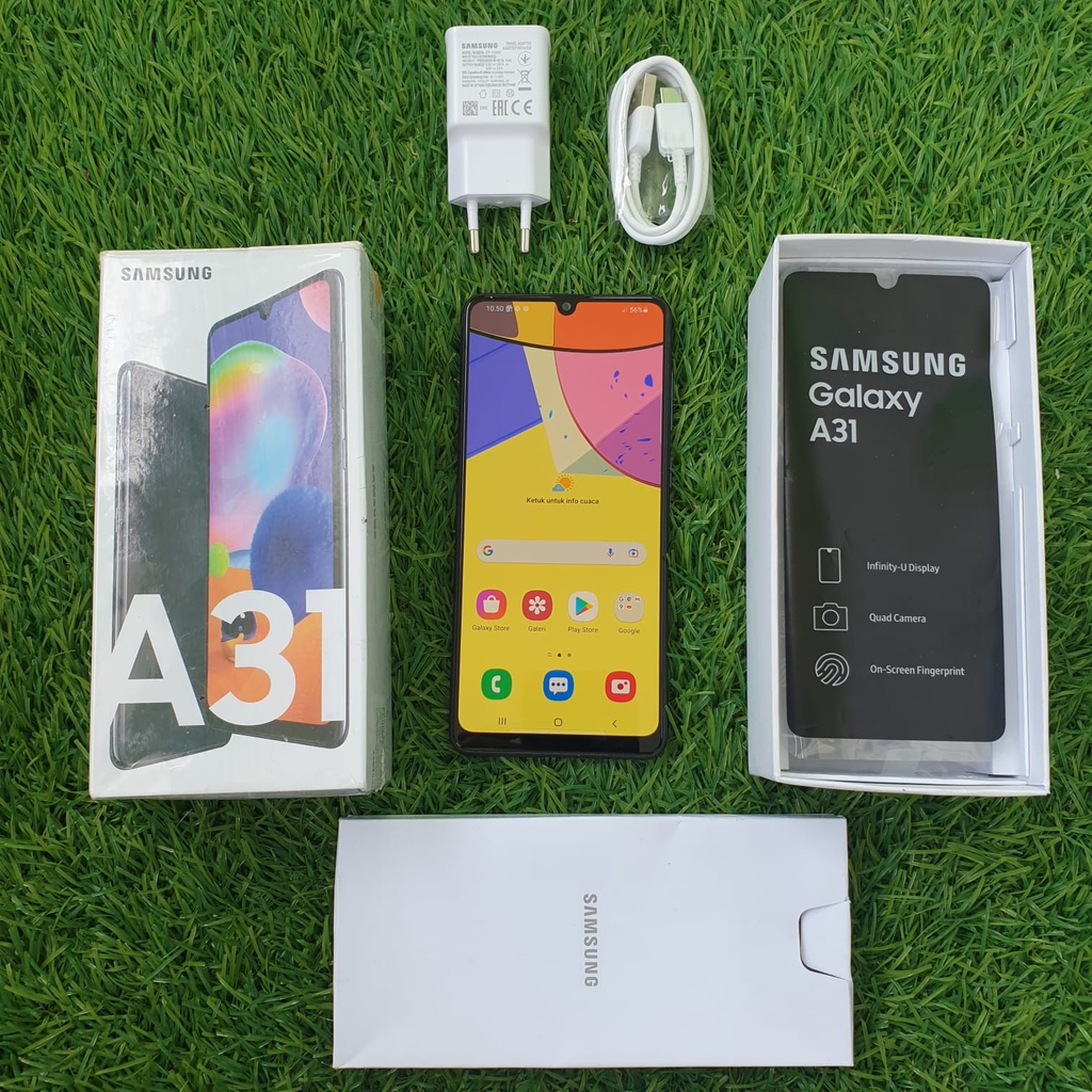 Jual SAMSUNG A31 SECOND 6 128 8 128GB HP SECOND HANDPHONE SECOND HP