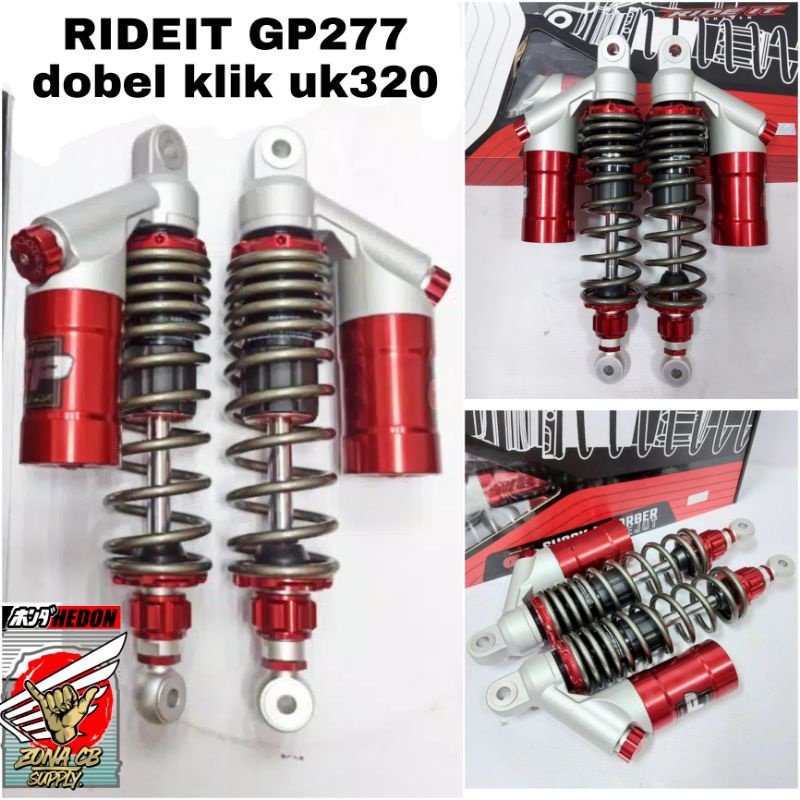 Jual Shock Ride It Gp 277 Series Double Klik Click 320 Shockbreaker