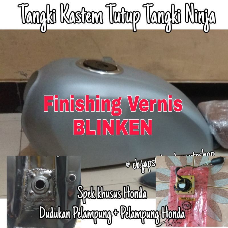 Jual Tangki Custom Kastem Tutup Tangki Ninja W Tiger Megapro Byson