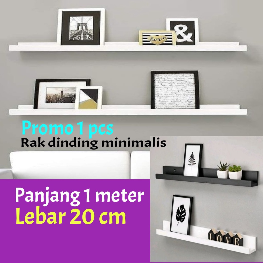 Jual Rak Dinding Panjang 1 Meter Shopee Indonesia