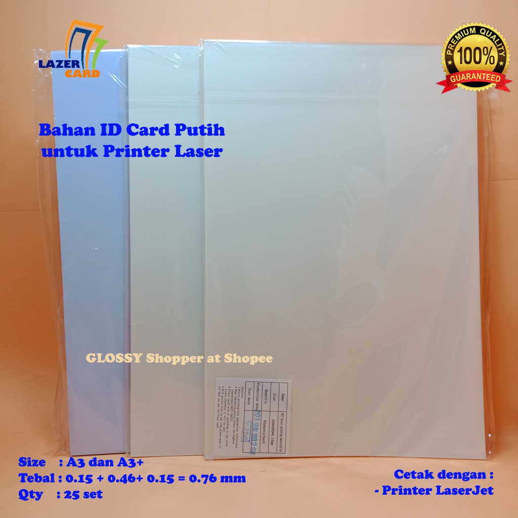 Jual BAHAN ID CARD LASER A3 Shopee Indonesia