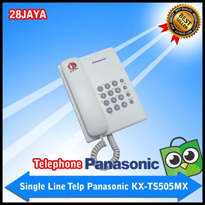 Jual Telephone Single Line Panasonic Kx Ts505Mx White Shopee Indonesia