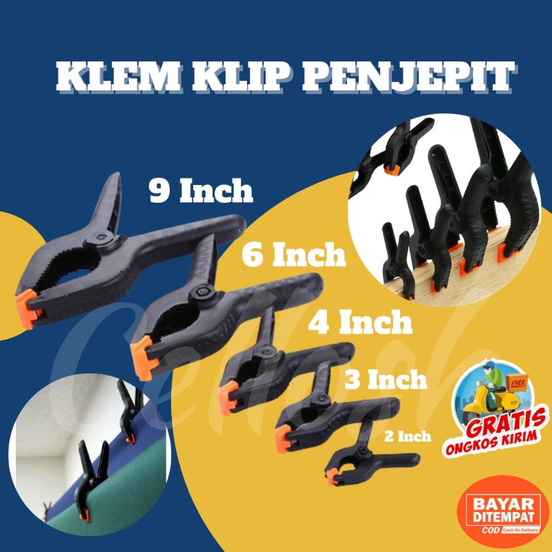 Jual Klem Penjepit Kayu Klip Jepit Spring Clamp Penjepit Kain