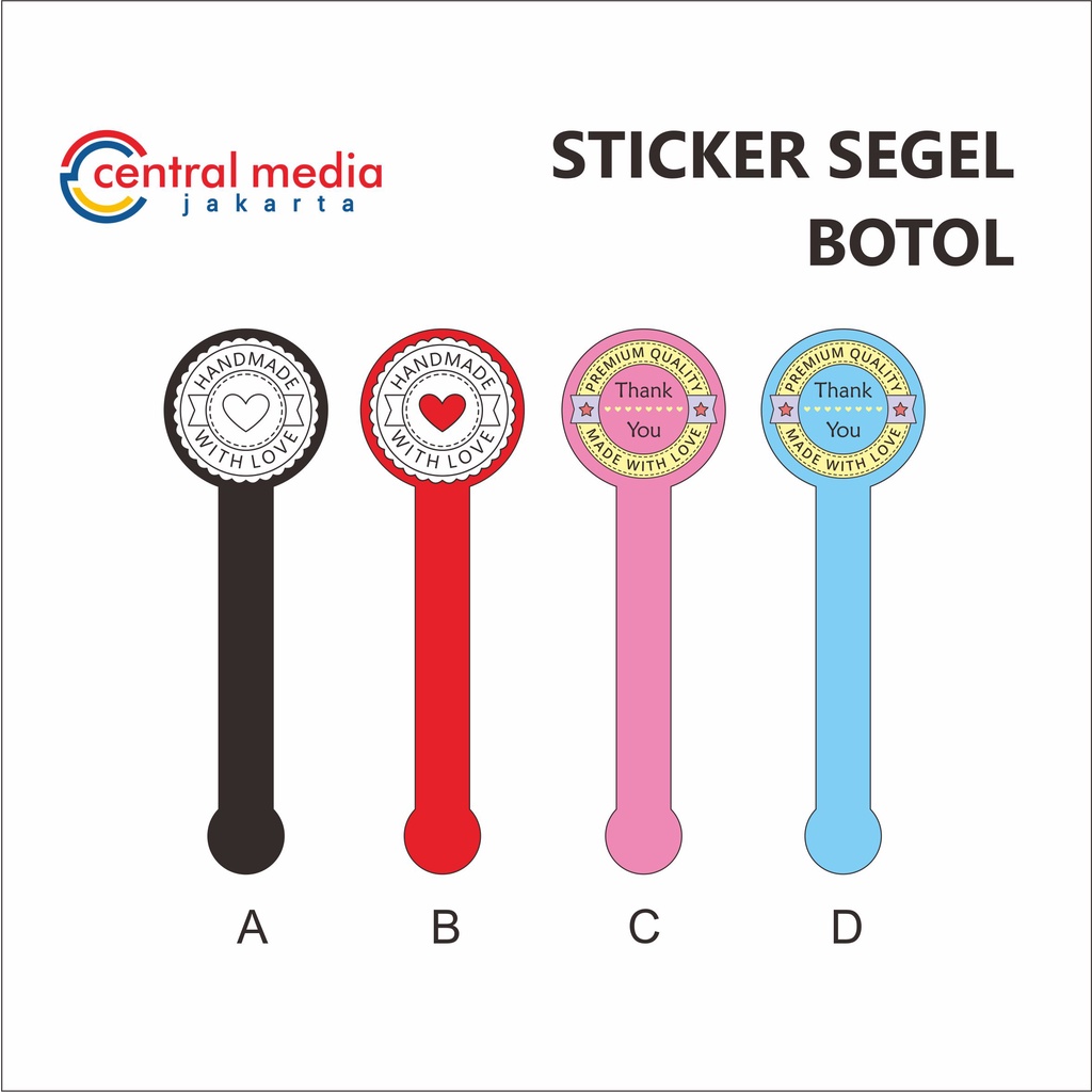 Jual Cetak Sticker Segel Botol Stiker Seal Botol Toples Custom Shopee