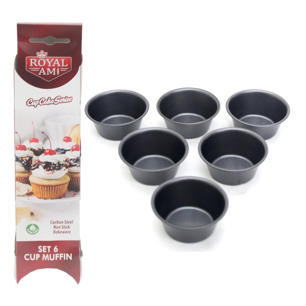 Jual Royal Ami Cetakan Kue Muffin Cupcake Anti Lengket Non Stick Cup