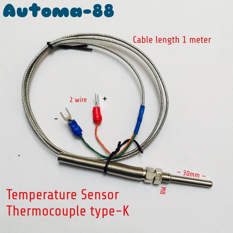 Jual Thermocouple Type K Temperature Sensor 30mm 3cm Probe Stainless