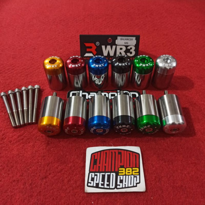 Jual Bar End Jalu Bandul Stang Balancer Stang Two Tone Wr M Baut