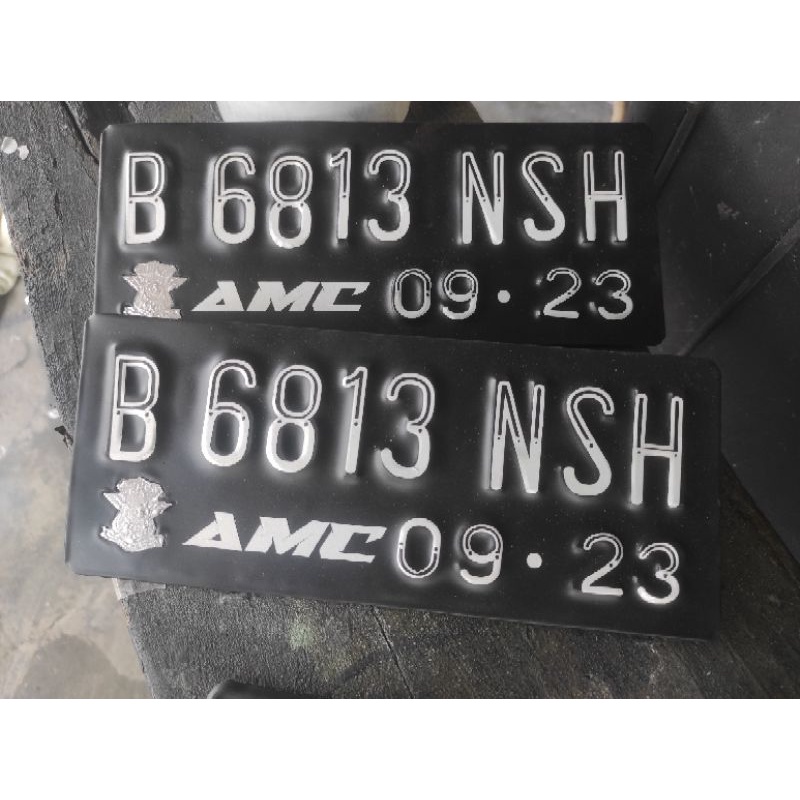 Jual Nomor Plat Motor Variasi Request Nama Baut Tanam Sepasang