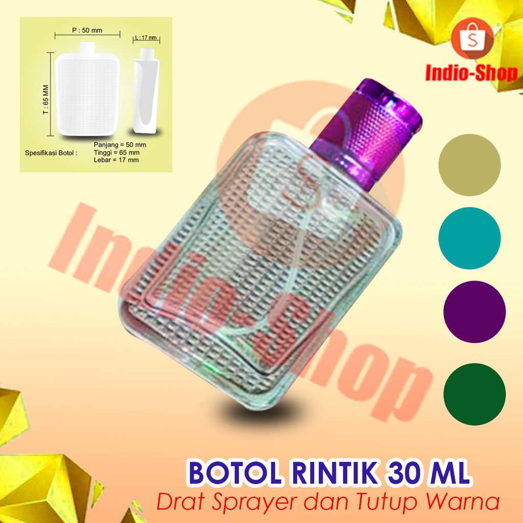 Jual Botol Bintik Ukuran Ml Warna Bening Jenis Drat Putar Shopee