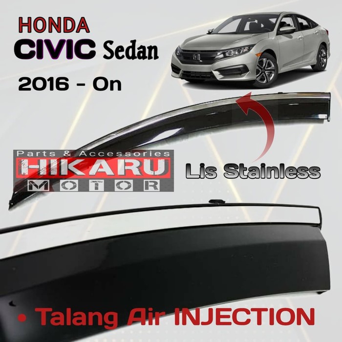 Jual Talang Air Mobil Honda CIVIC 2016 SEDAN Model Injection List