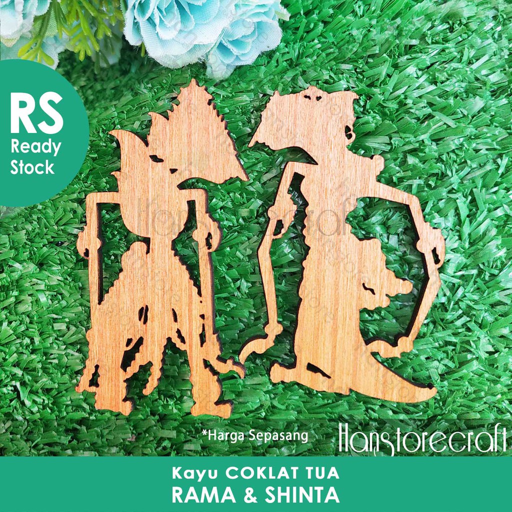 Jual Rs Siluet Wayang Rama Shinta Kayu Plywood Mdf Triplex