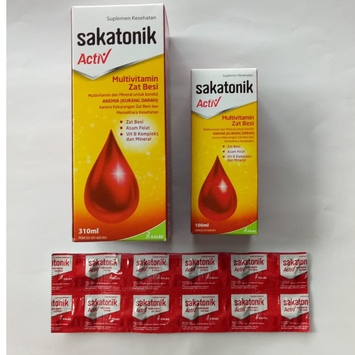 Jual SAKATONIK ACTIV MULTIVITAMIN ZAT BESI Shopee Indonesia