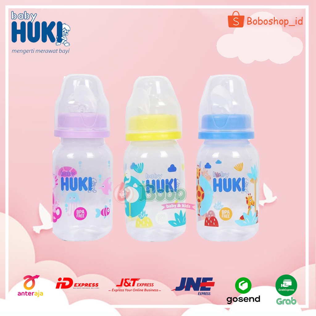 Jual HUKI CI0328 BOTOL PP SP ROUND 120 ML BOTOL SUSU BAYI BOTOL DOT