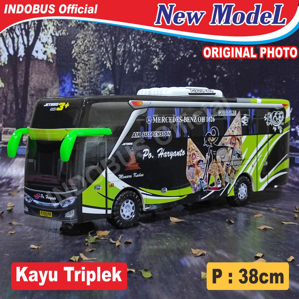 Jual INDOBUS Miniatur Bus Bis Haryanto Jetbus3 Livery Wayang Gunungan