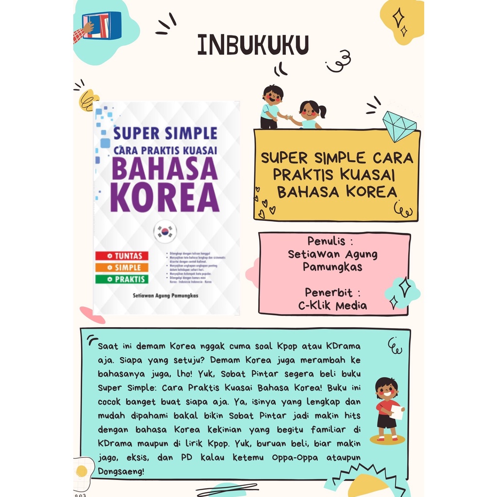 Jual SUPER SIMPLE CARA PRAKTIS KUASAI BAHASA KOREA Buku Bahasa