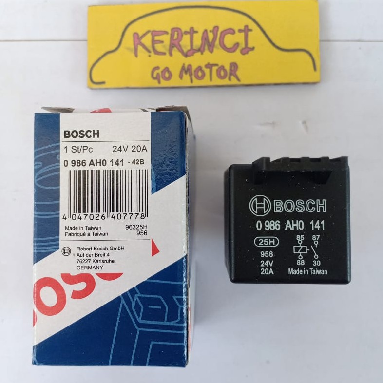 Jual RELAY BOSCH 4 KAKI 24V 20A AH0 141 RELAY KAKI 4 BOSCH 12V