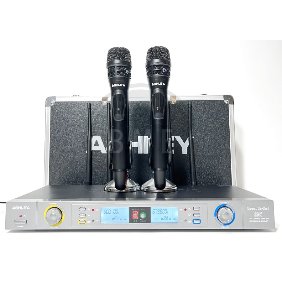 Jual Mic Ashley Vocal Artist Koper Wireless Microphone Original