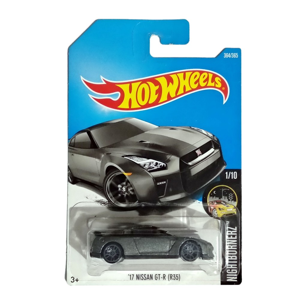 Jual Hot Wheels Nissan GT R R Dark Grey Nightburnerz Mobil