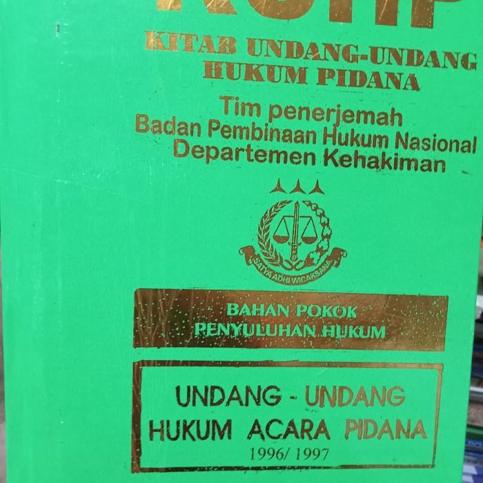 Jual Buku Hukum Buku Kuhp Dan Kuhap By Bphn Shopee Indonesia