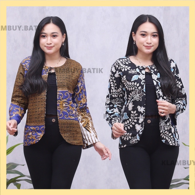 Jual BOLERO KANCING BOLAK BALIK BATIK KAMPUS OUTER BATIK CARDIGAN