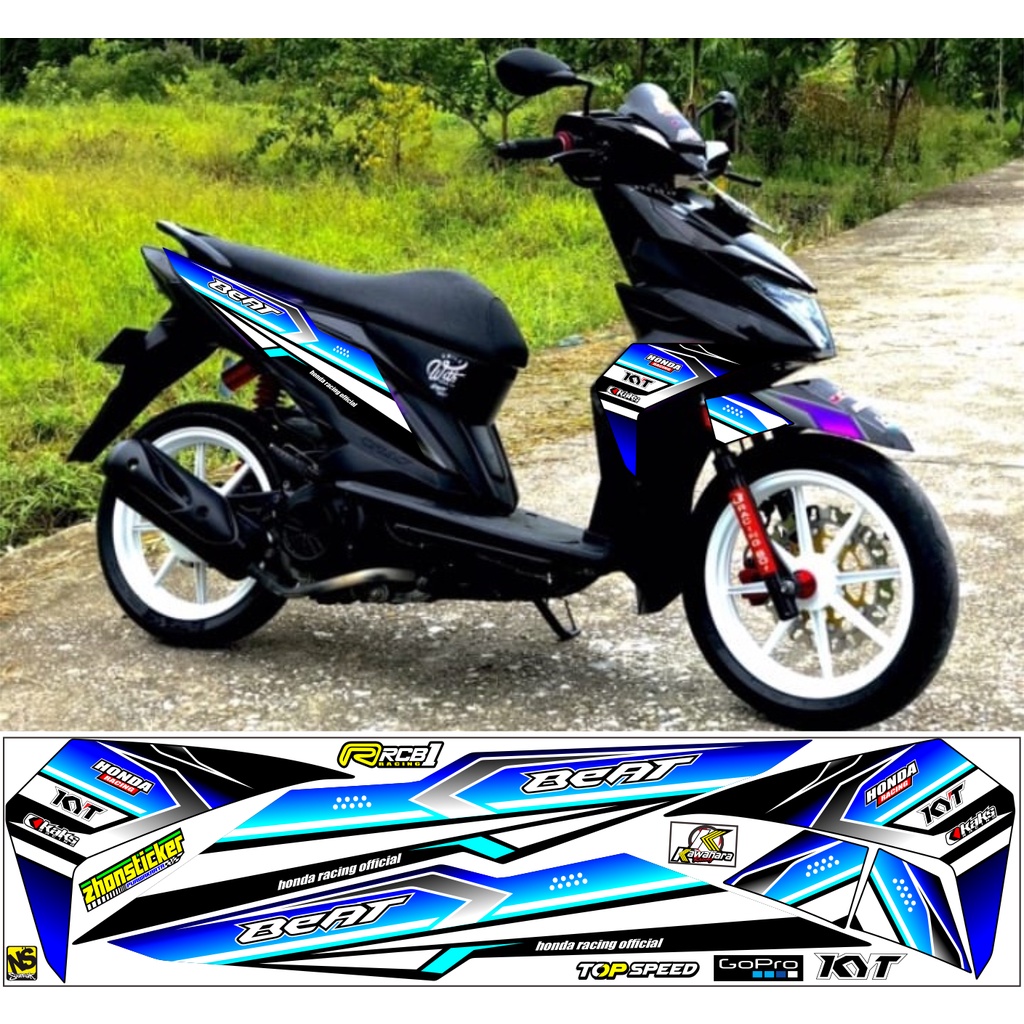 Jual Striping Plat Bodi Honda Beat New Esp Variasi Lis Bodi